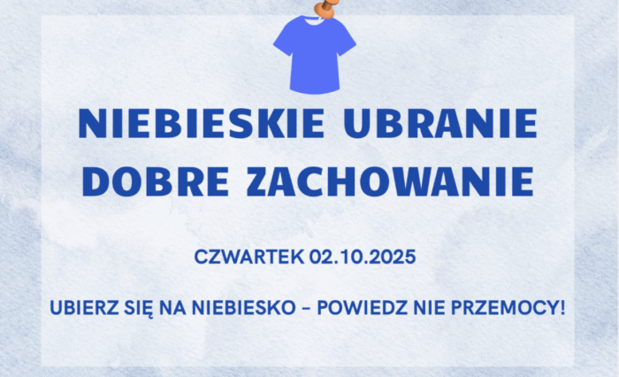 niebieskie ubranie